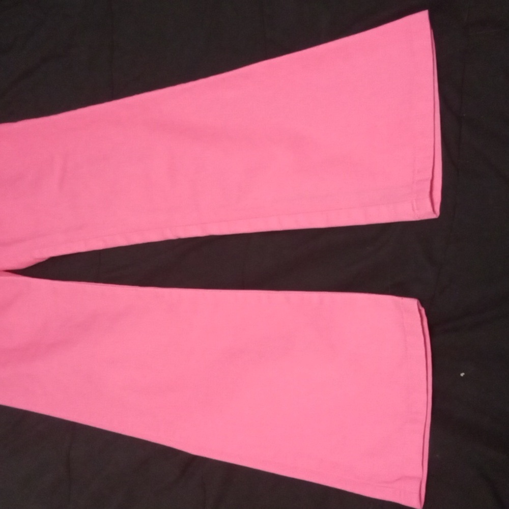 Size 7 Dickies Pink Straight Leg Trouser - Picture 3 of 7